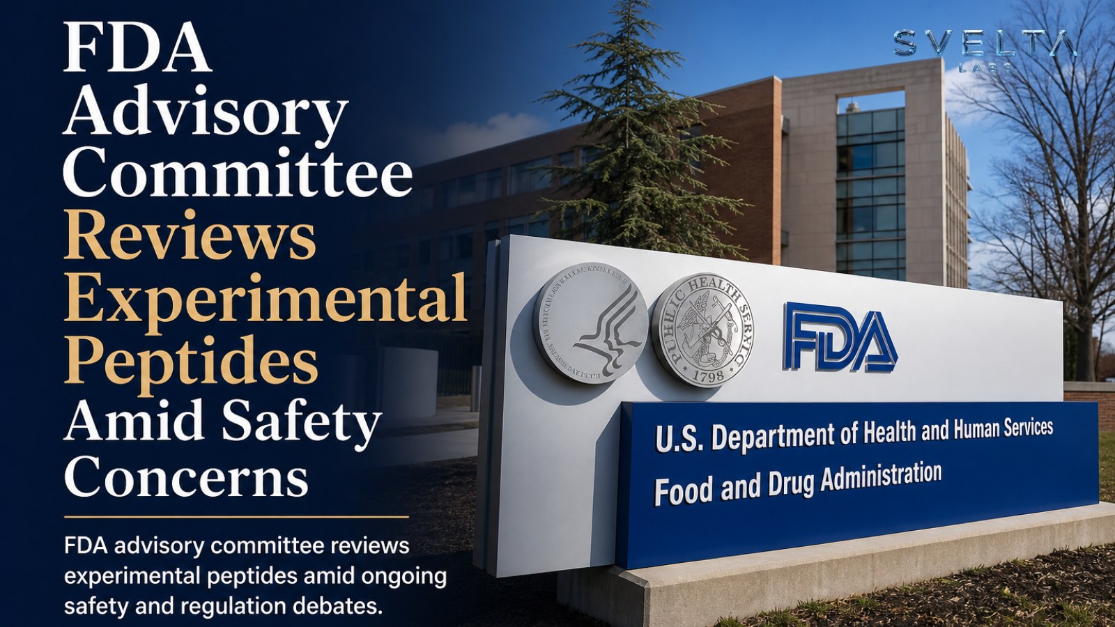 FDA Advisory Committee Reviews Experimental Peptides Amid Safety Concerns