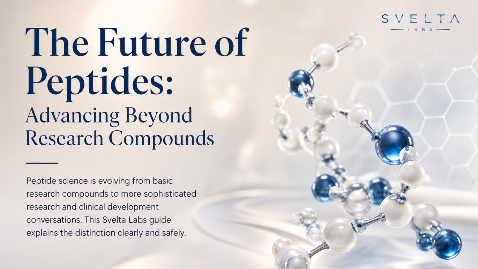 The Future of Peptides: Advancing Beyond Research Compounds