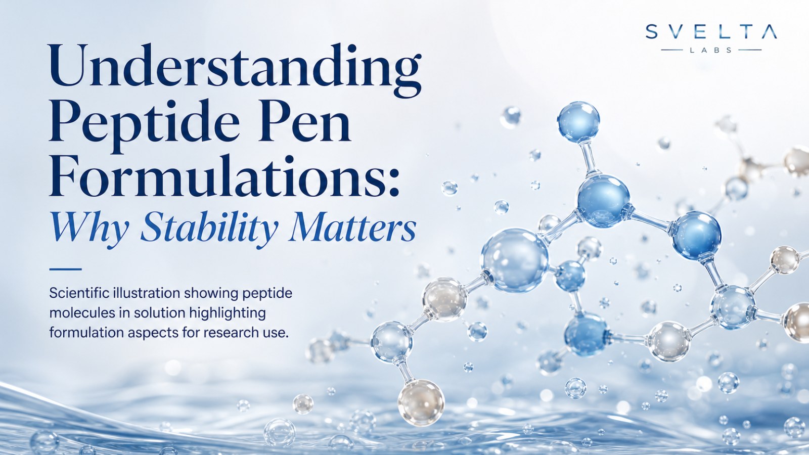 Understanding Peptide Pen Formulations: Why Stability Matters